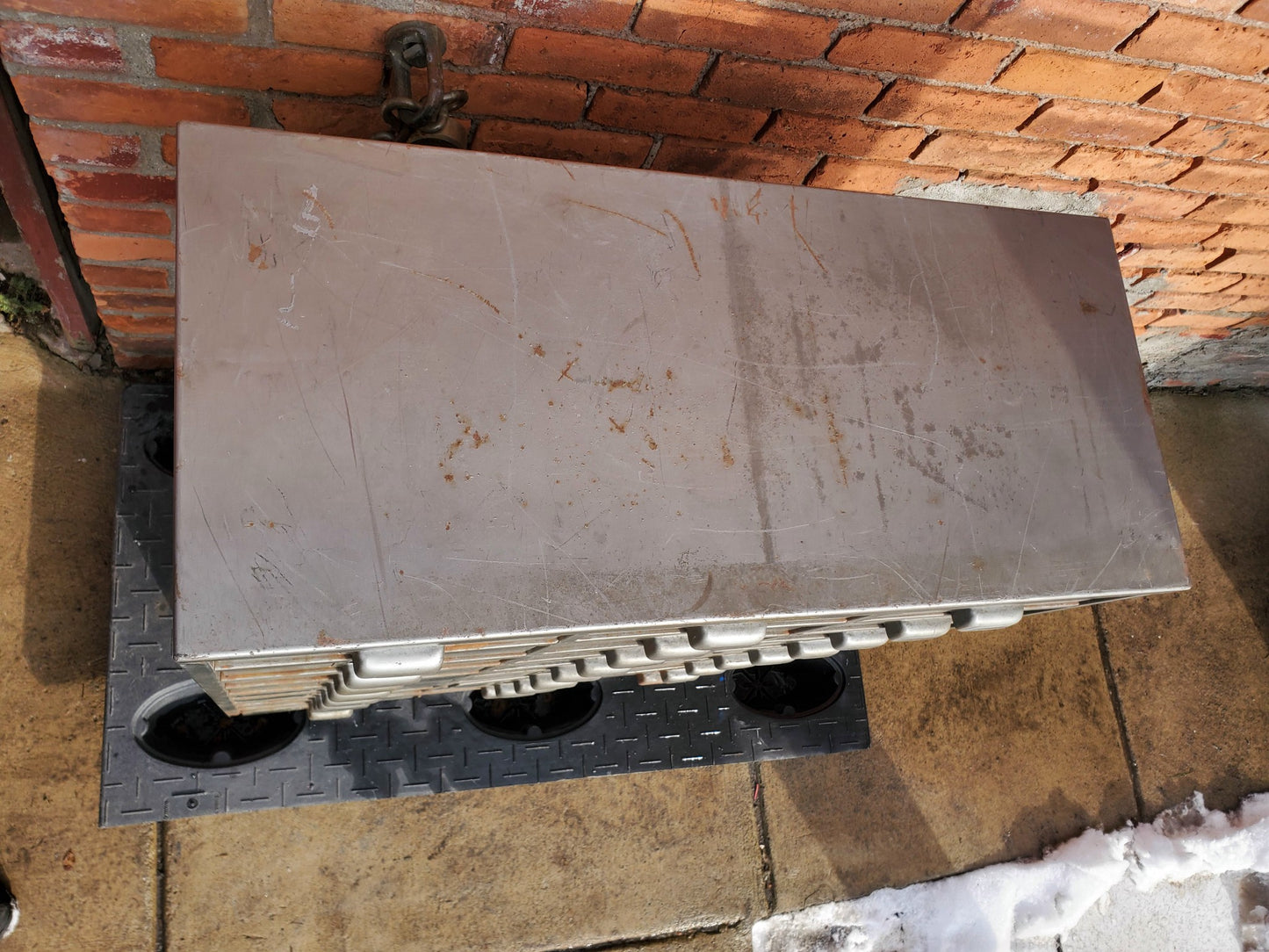 HOBART 1950's COLLECTIBLE 27 DRAWER BIN CABINET TOOL WINE STORAGE FREE SHIPPING