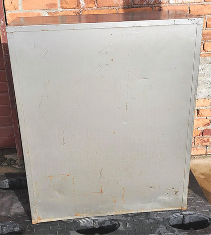 HOBART 1950's COLLECTIBLE 27 DRAWER BIN CABINET TOOL WINE STORAGE FREE SHIPPING