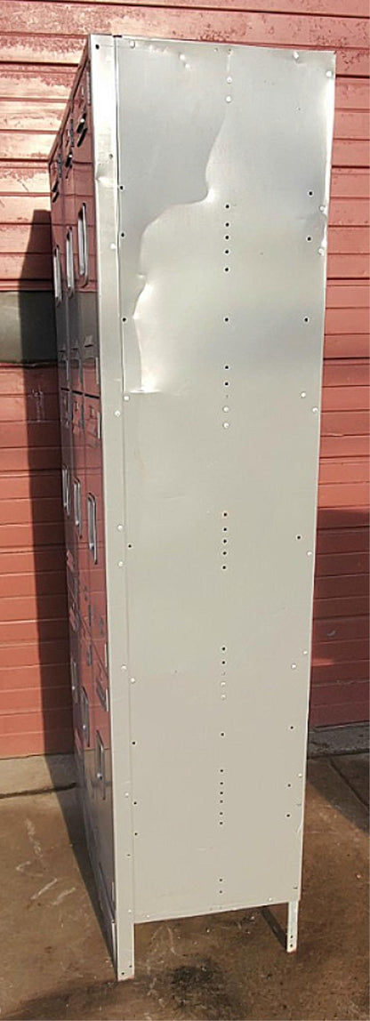 LYON 9 DOOR LOCKER SECURITY SYSTEM 3 Tier Box 36 W x18" D x 78" H FREE SHIPPING