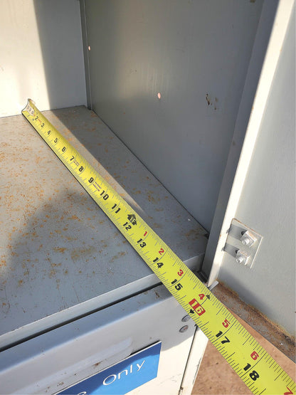 VINTAGE 12 DOOR LOCKER SECURITY SYSTEM 2 Tier Box 24.5"Wx15"D x79.5"H FREE SHIP