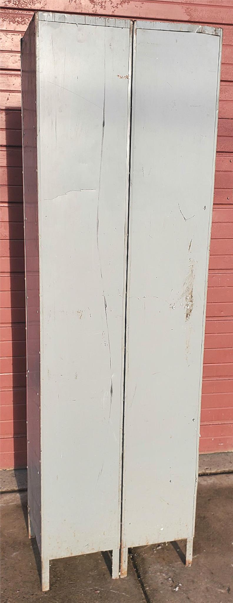 VINTAGE 12 DOOR LOCKER SECURITY SYSTEM 2 Tier Box 24.5"Wx15"D x79.5"H FREE SHIP