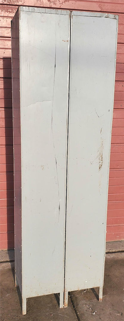 VINTAGE 12 DOOR LOCKER SECURITY SYSTEM 2 Tier Box 24.5"Wx15"D x79.5"H FREE SHIP