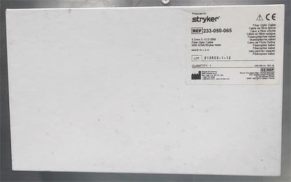 STRYKER 233-050-065 5.00mm x 10"/3.05M with ACMI MALE FIBER OPTIC CABLE FREESHIP