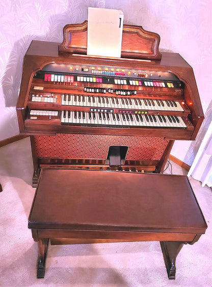 HAMMOND COLONNADE Built-In LESLIE MANUAL & BENCH REFURBISHED WATCHVIDEO FREESHIP