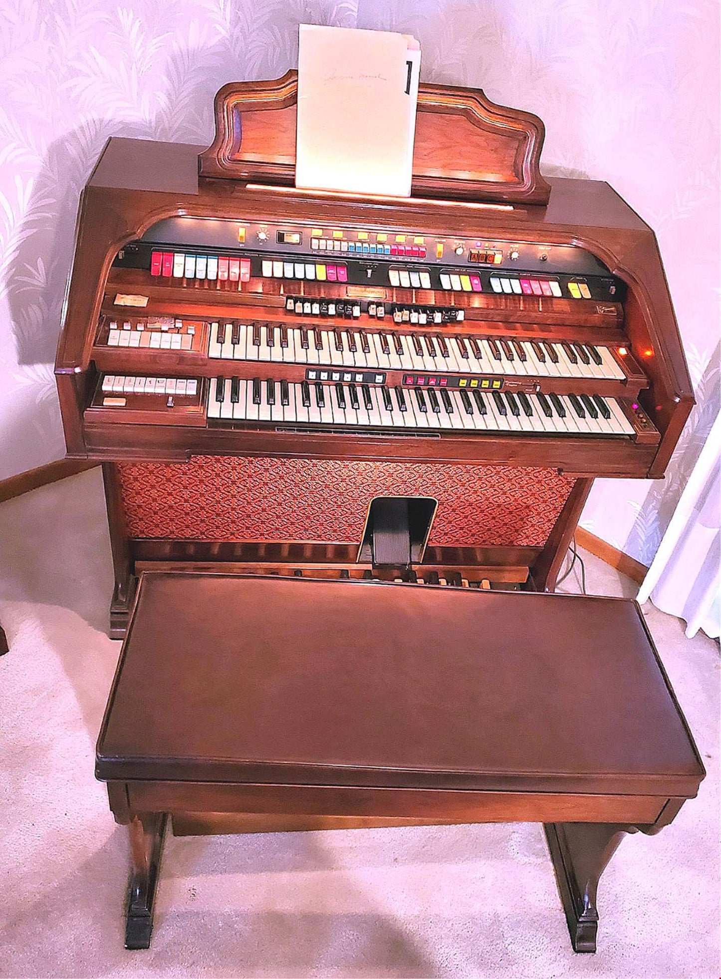 HAMMOND COLONNADE Built-In LESLIE ISNot WORKING MANUAL BENCH WATCHVIDEO FREESHIP