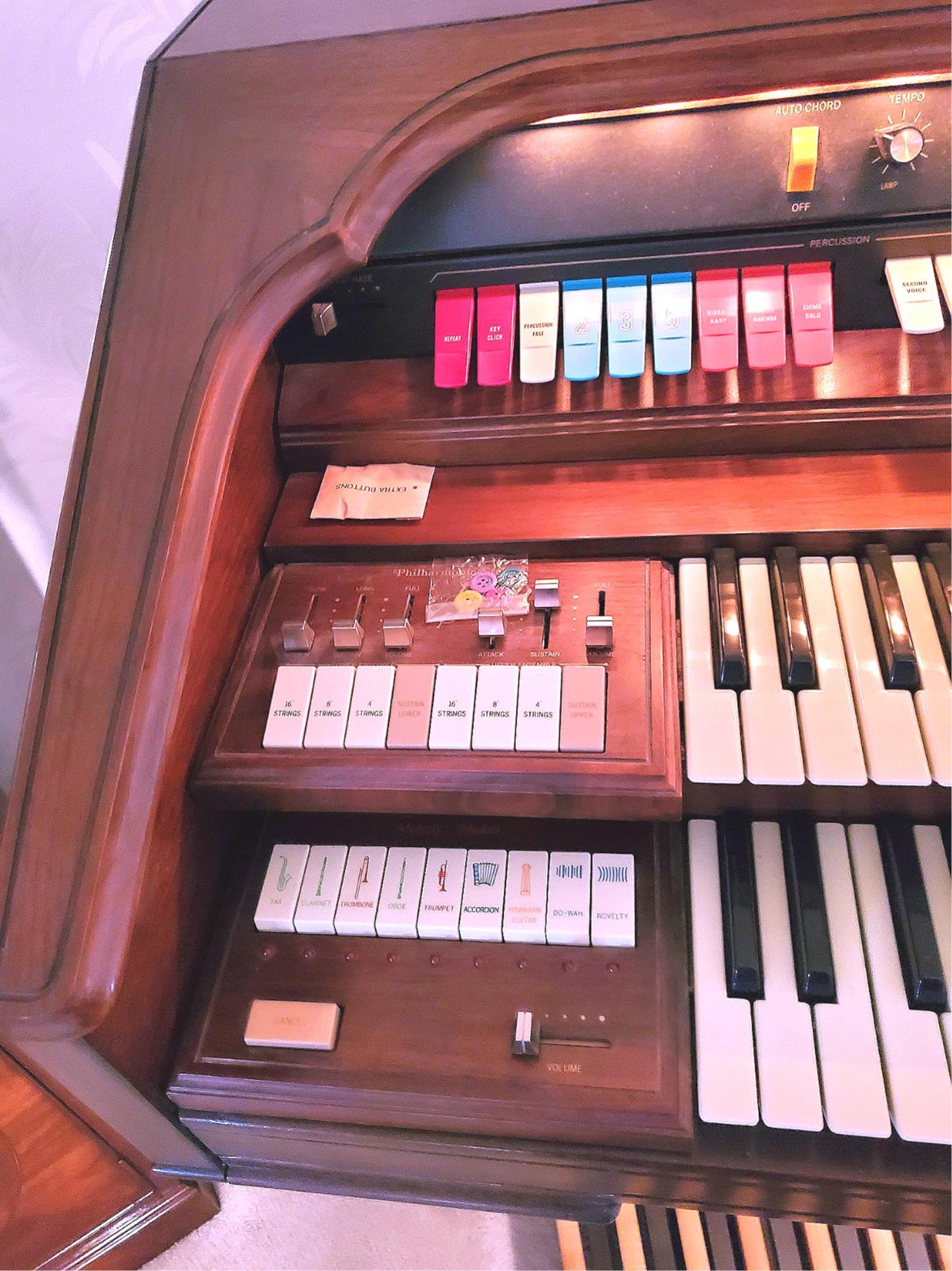 HAMMOND COLONNADE Built-In LESLIE MANUAL & BENCH REFURBISHED WATCHVIDEO FREESHIP