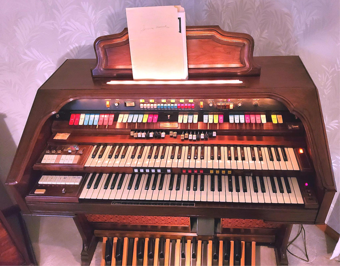 HAMMOND COLONNADE Built-In LESLIE ISNot WORKING MANUAL BENCH WATCHVIDEO FREESHIP