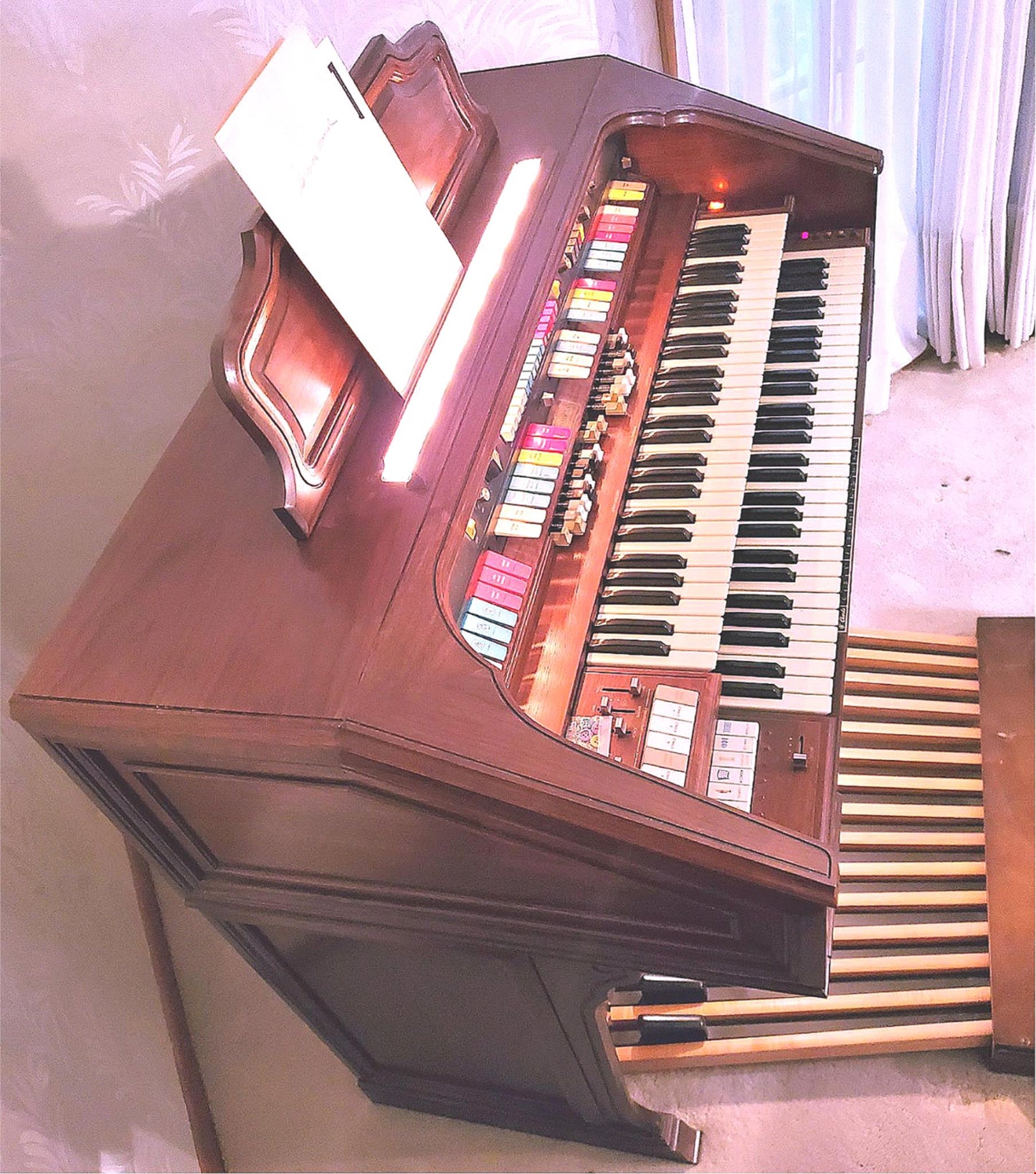 HAMMOND COLONNADE Built-In LESLIE MANUAL & BENCH REFURBISHED WATCHVIDEO FREESHIP