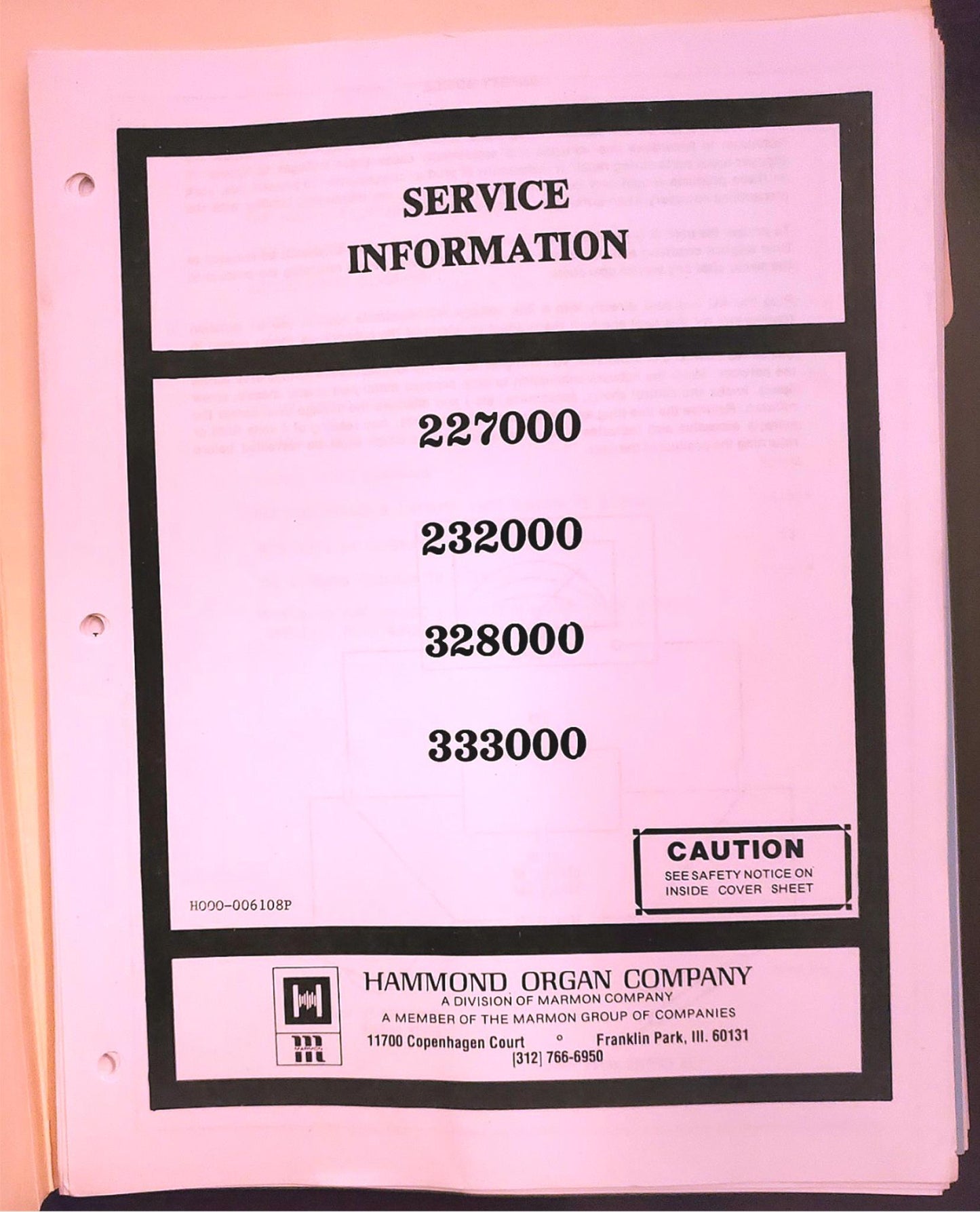 HAMMOND COLONNADE Built-In LESLIE MANUAL & BENCH REFURBISHED WATCHVIDEO FREESHIP