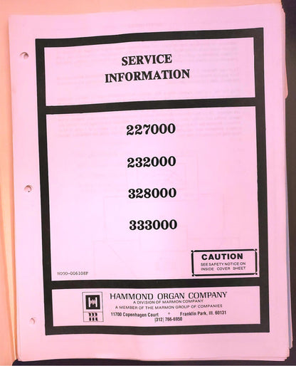 HAMMOND COLONNADE Built-In LESLIE MANUAL & BENCH REFURBISHED WATCHVIDEO FREESHIP