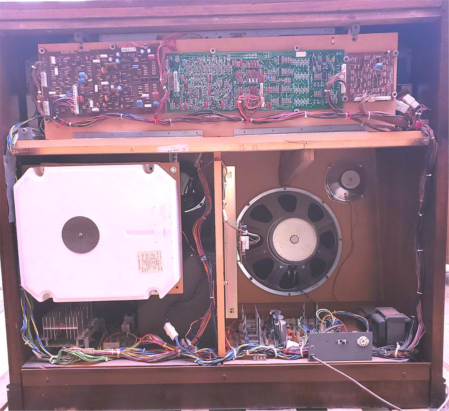 HAMMOND COLONNADE Built-In LESLIE maybe no WORK MANUAL BENCH WATCHVIDEO FREESHIP