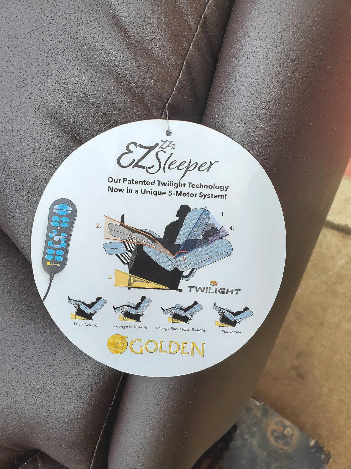 GOLD MAXICOMFORT TWILIGHT POSITIONING EZ SLEEPER POWER CHAIR PR761 WATCH VIDEO