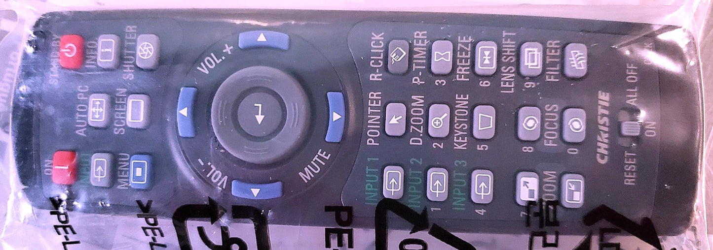 ORIGINAL CHRISTIE LX605 LX505 REMOTE CONTROL PLUS PROJECTOR MANUAL & CD FREESHIP