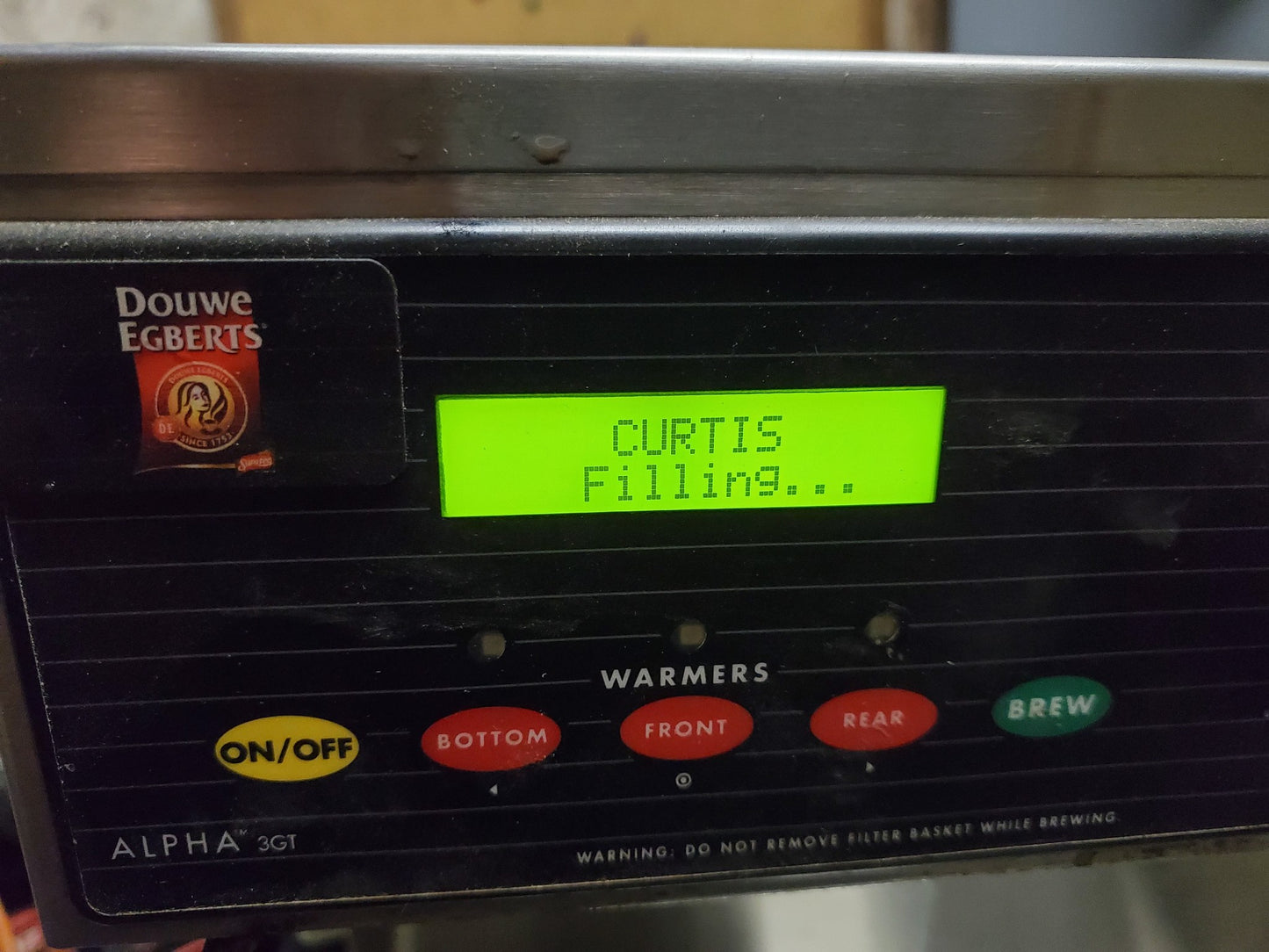 CURTIS CALP3GTR63A000 3 WARMER DIGITAL COFFEE BREWER 90 DAY WARRANTY FREE SHIP