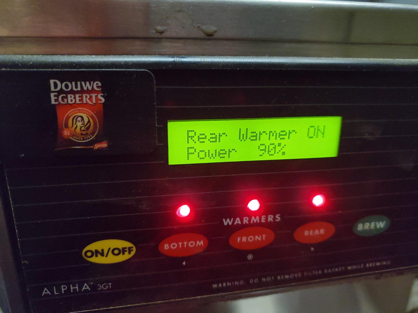 CURTIS CALP3GTR63A000 3 WARMER DIGITAL COFFEE BREWER 90 DAY WARRANTY FREE SHIP