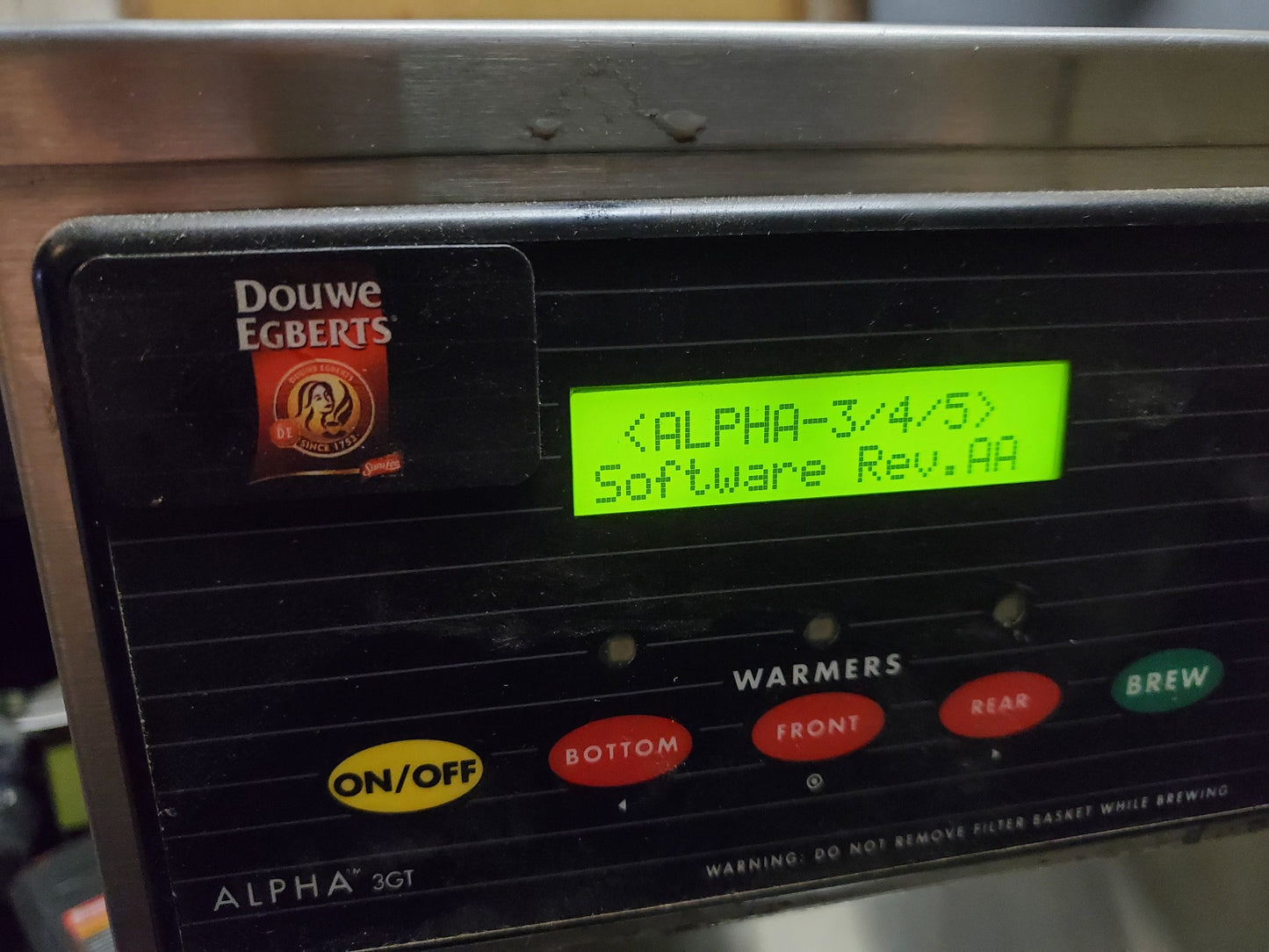 CURTIS CALP3GTR63A000 3 WARMER DIGITAL COFFEE BREWER 90 DAY WARRANTY FREE SHIP