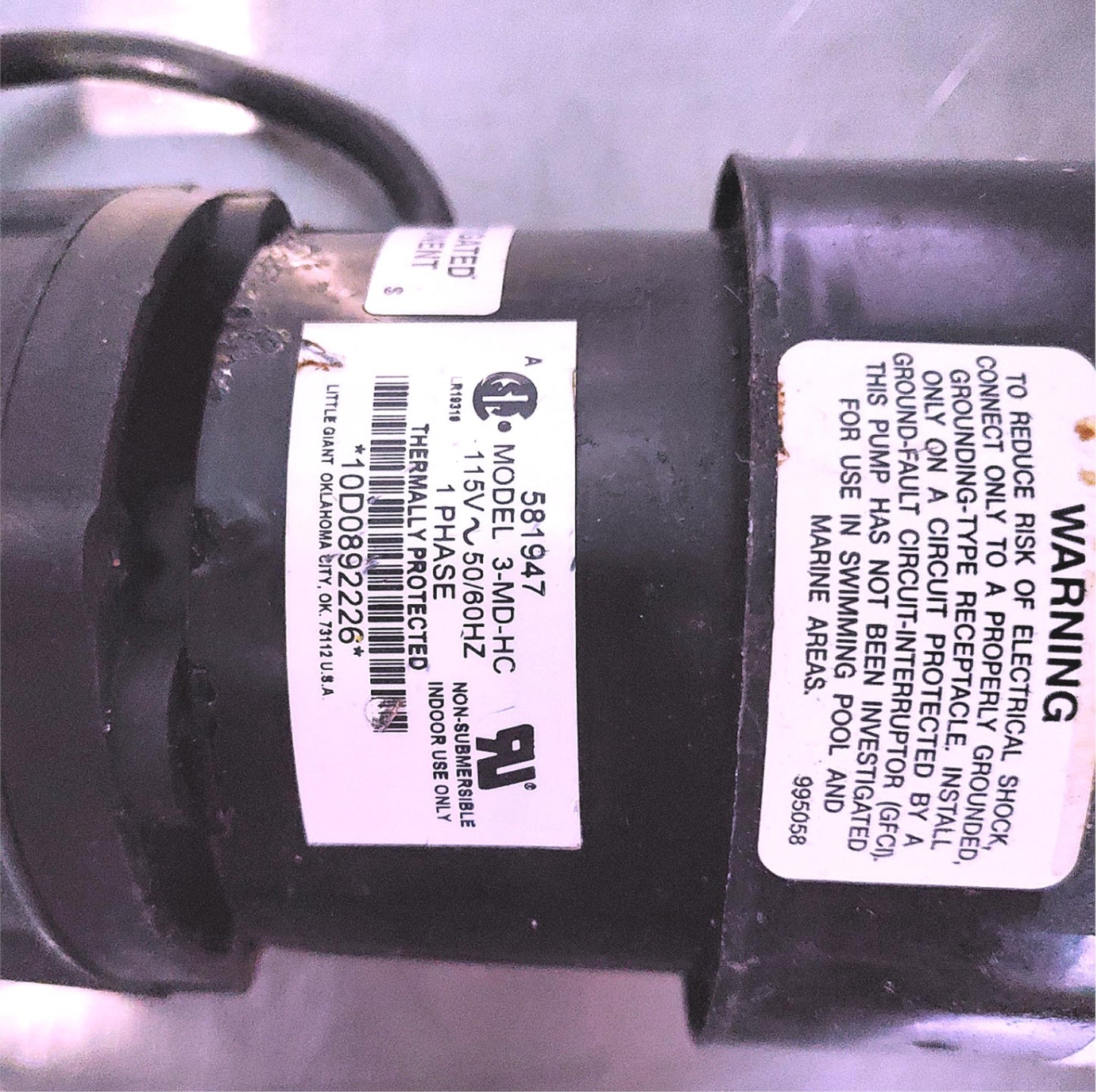 LITTLE GIANT 3-MD-HC PUMP PARKER 12F23C6-606 VALVE BALLJOINT WATCHVIDEO FREESHIP