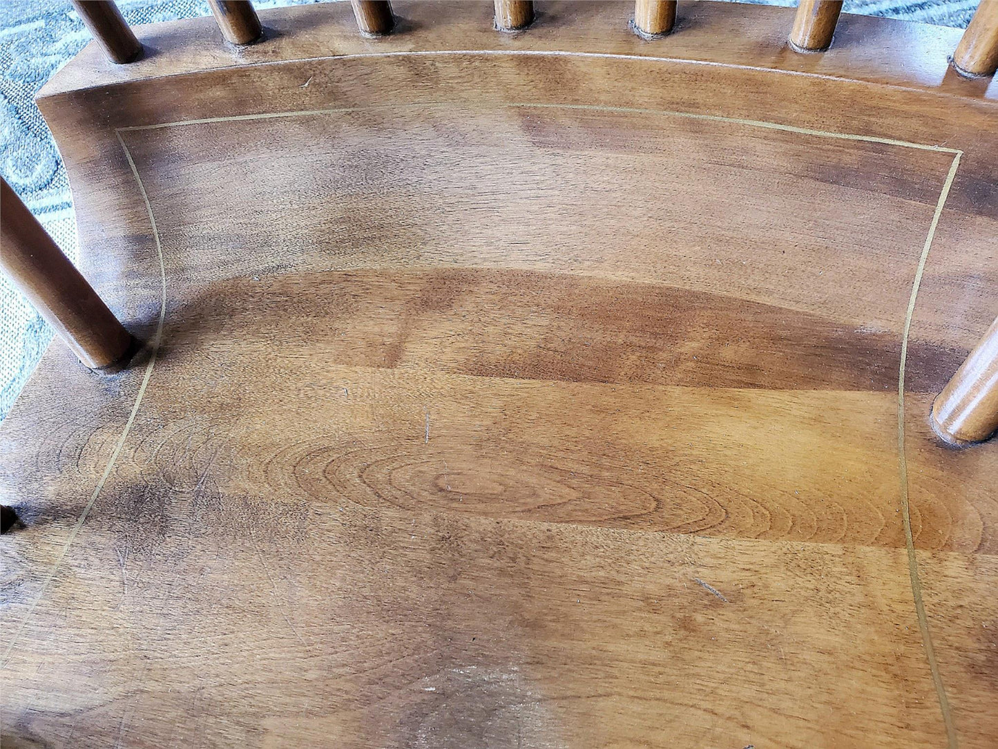 RARE VINTAGE NICHOLS & STONE WINDSOR ROCKING CHAIR PRISTINE CONDITION FREE SHIP