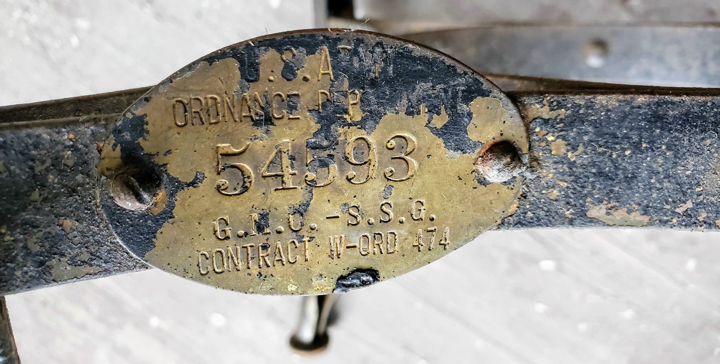 VINTAGE UHL TOLEDO INDUSTRIAL DRAFTING MACHINIST STEAMPUNK STOOL FREE SHIPPING