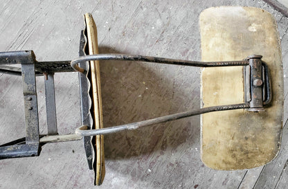 VINTAGE UHL TOLEDO INDUSTRIAL DRAFTING MACHINIST STEAMPUNK STOOL FREE SHIPPING