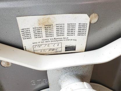 VINTAGE STEELCASE ORANGE INDUSTRIAL DRAFTING MACHINIST STEAMPUNK STOOL FREE SHIP