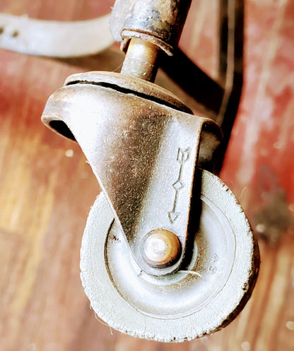 VINTAGE ADJUSTABLE UHL TOLEDO INDUSTR DRAFT MACHINIST STEAMPUNK STOOL FREE SHIP
