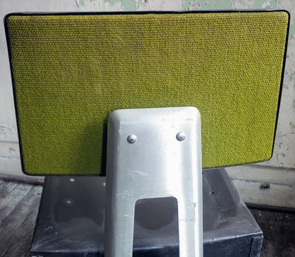 VINTAGE GOOD FORM ALUMINUM INDUSTR STEAMPUNK BANKER OFFICE SWIVEL CHAIR FREESHIP