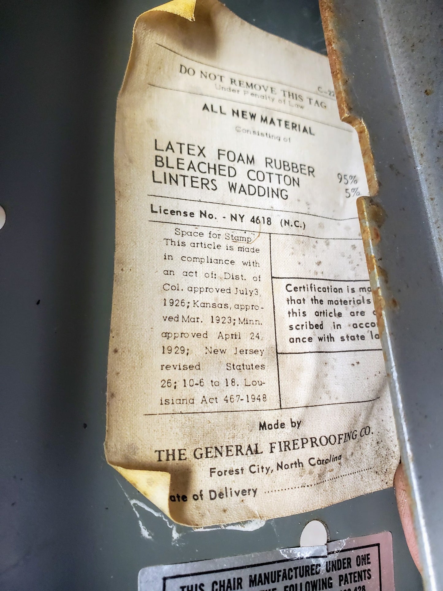 VINTAGE GOOD FORM ALUMINUM INDUSTR STEAMPUNK BANKER OFFICE SWIVEL CHAIR FREESHIP