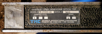 47"x35"x2" TMC 78-25555-01 BENCHTOP VIBRATION OPTICAL ISOLATION TABLE