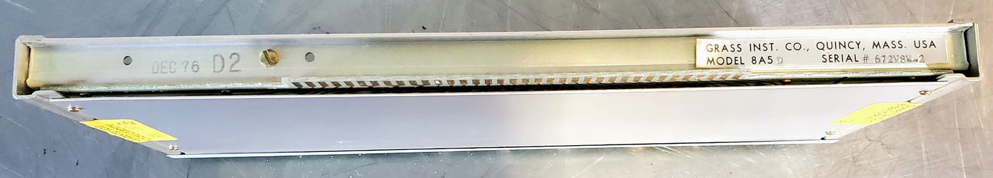 GRASS INSTRUMENTS 8A5D E.E.G. & A.C. AMPLIFIER NEUROLOGY 100% WORKING FREE SHIP