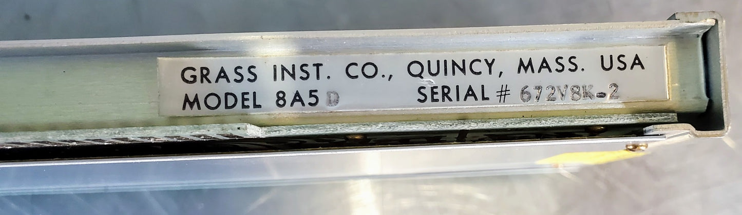 GRASS INSTRUMENTS 8A5D E.E.G. & A.C. AMPLIFIER NEUROLOGY 100% WORKING FREE SHIP