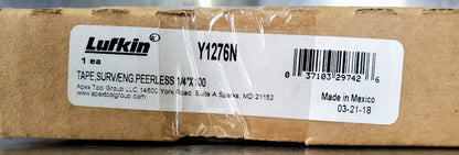 LUFKIN® Y1276N REPLACEMENT BLADE TAPE 1/4-Inch x 100-Foot CHROME CLAD FREE SHIP