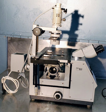 ZEISS IM INVERTED MICROSCOPE 3 OBJECTIVES 100% WORKING FREE SHIP WATCH VIDEO