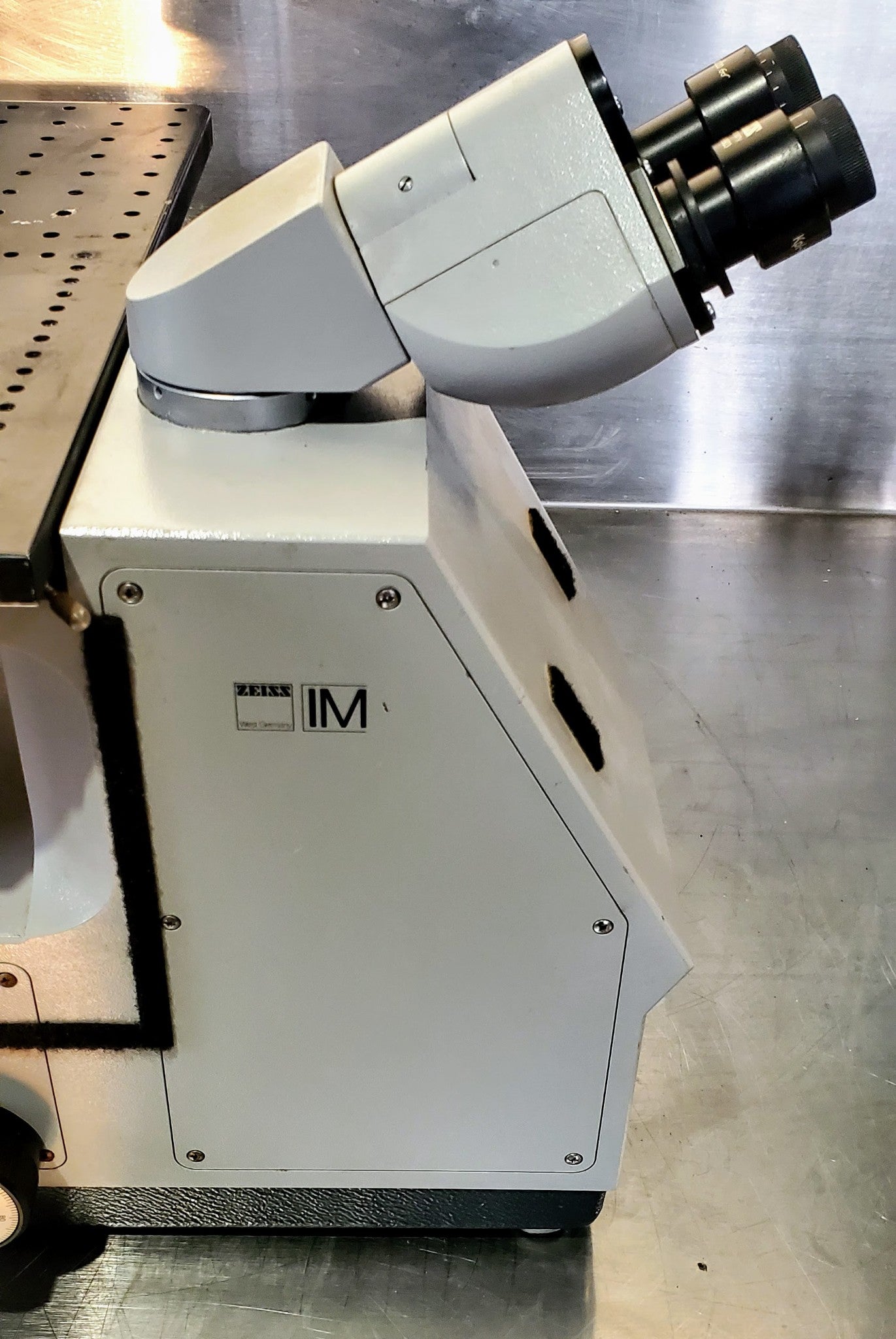 ZEISS IM INVERTED MICROSCOPE 3 OBJECTIVES 100% WORKING FREE SHIP WATCH VIDEO
