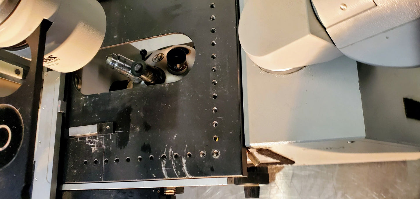 ZEISS IM INVERTED MICROSCOPE 3 OBJECTIVES 100% WORKING FREE SHIP WATCH VIDEO