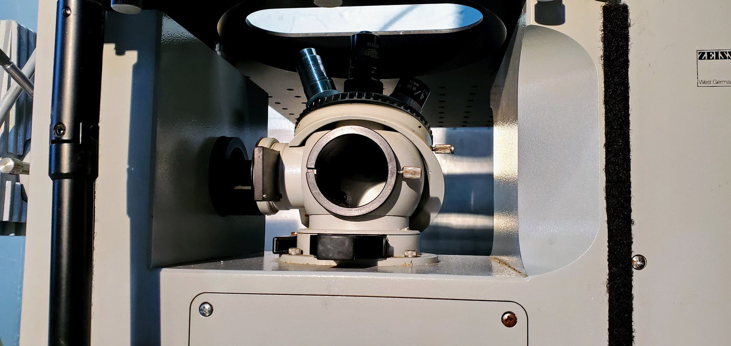 ZEISS IM INVERTED MICROSCOPE 3 OBJECTIVES 100% WORKING FREE SHIP WATCH VIDEO