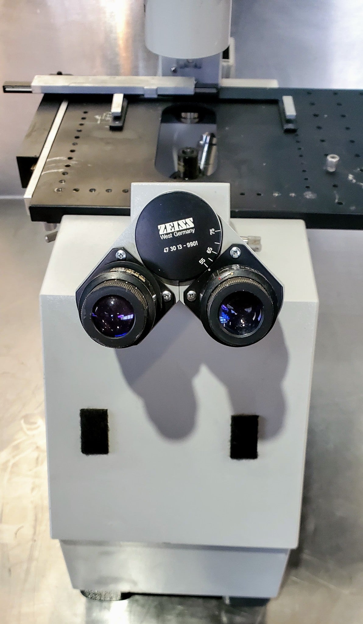 ZEISS IM INVERTED MICROSCOPE 3 OBJECTIVES 100% WORKING FREE SHIP WATCH VIDEO