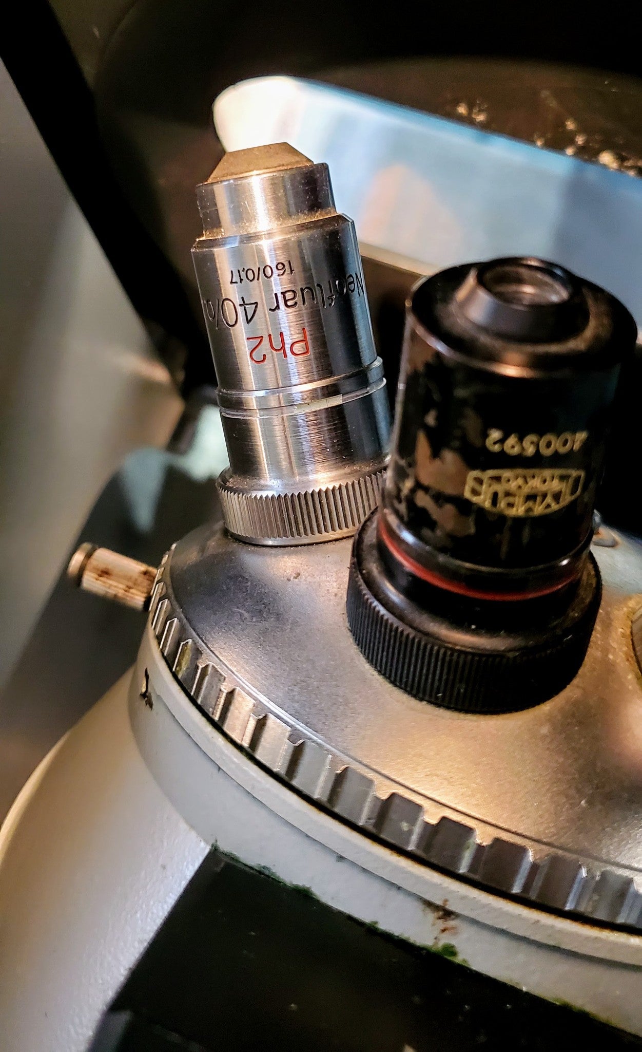 ZEISS IM INVERTED MICROSCOPE 3 OBJECTIVES 100% WORKING FREE SHIP WATCH VIDEO