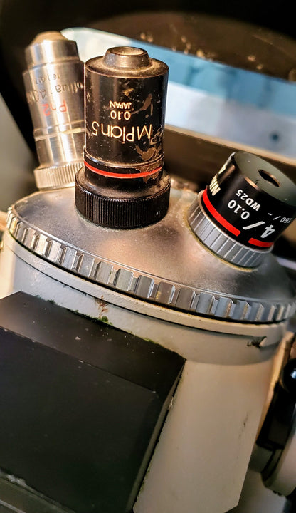 ZEISS IM INVERTED MICROSCOPE 3 OBJECTIVES 100% WORKING FREE SHIP WATCH VIDEO