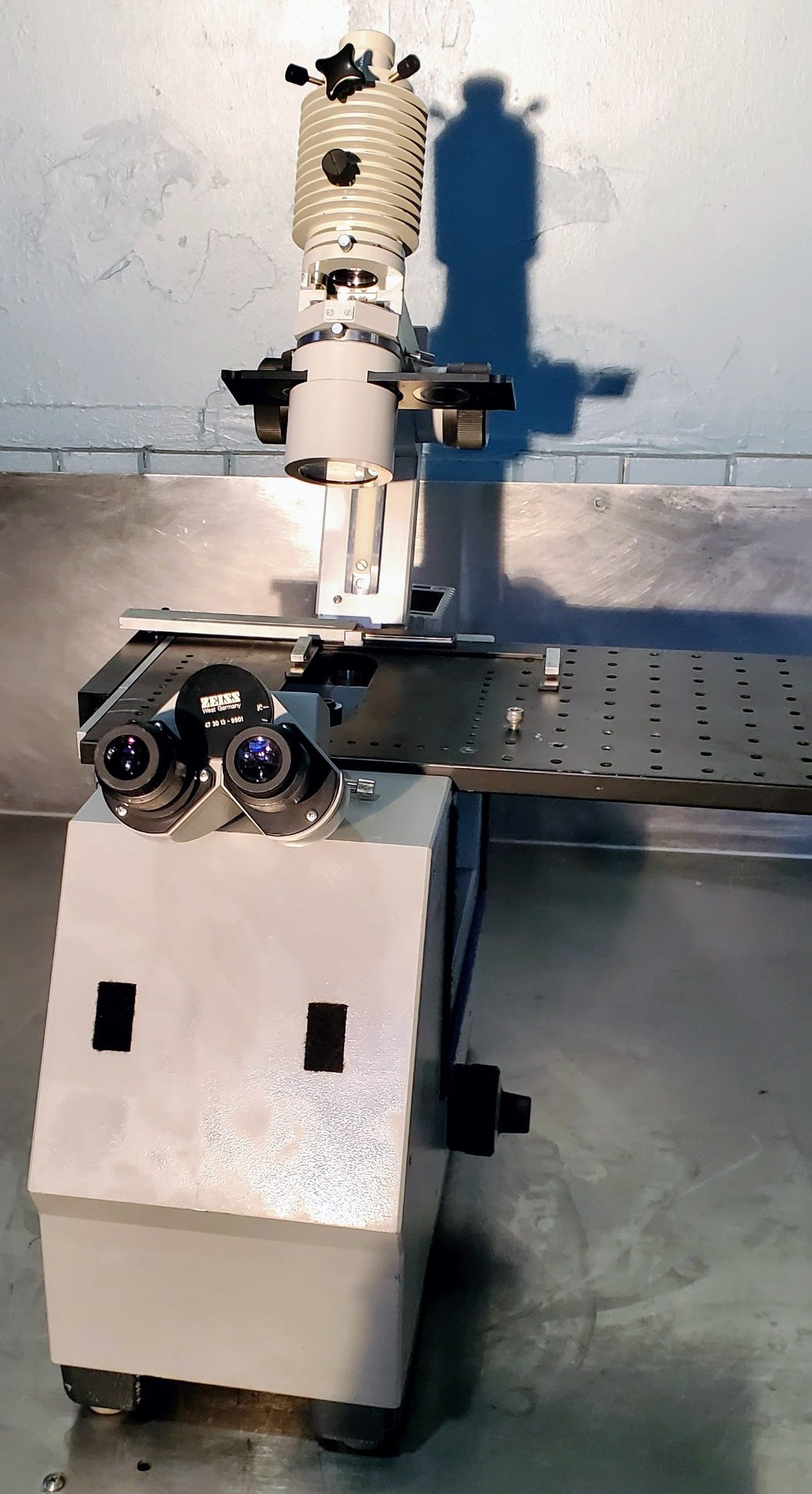 ZEISS IM INVERTED MICROSCOPE 3 OBJECTIVES 100% WORKING FREE SHIP WATCH VIDEO