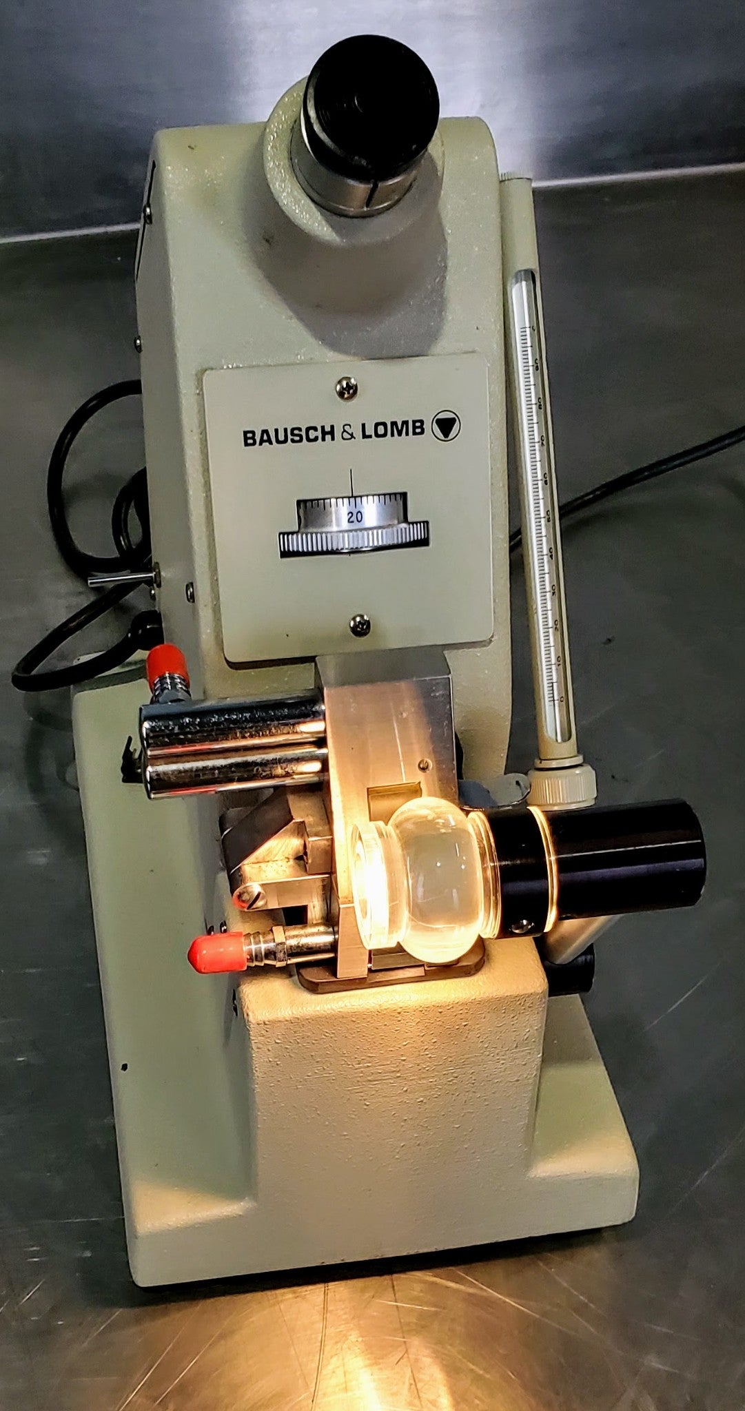 BAUSCH & LOMB 33.46.10 OSMOMETER ABBE REFRACTOMETER (Zeiss) WATCH VIDEO