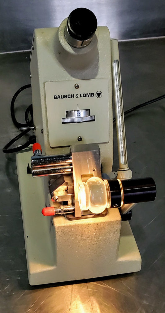 BAUSCH & LOMB 33.46.10 OSMOMETER ABBE REFRACTOMETER (Zeiss) WATCH VIDEO