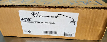 Brand New OEM TS® B-0157 ADD ON FAUCET 3/8"NPT female outlet 18"Nozzle FREE SHIP