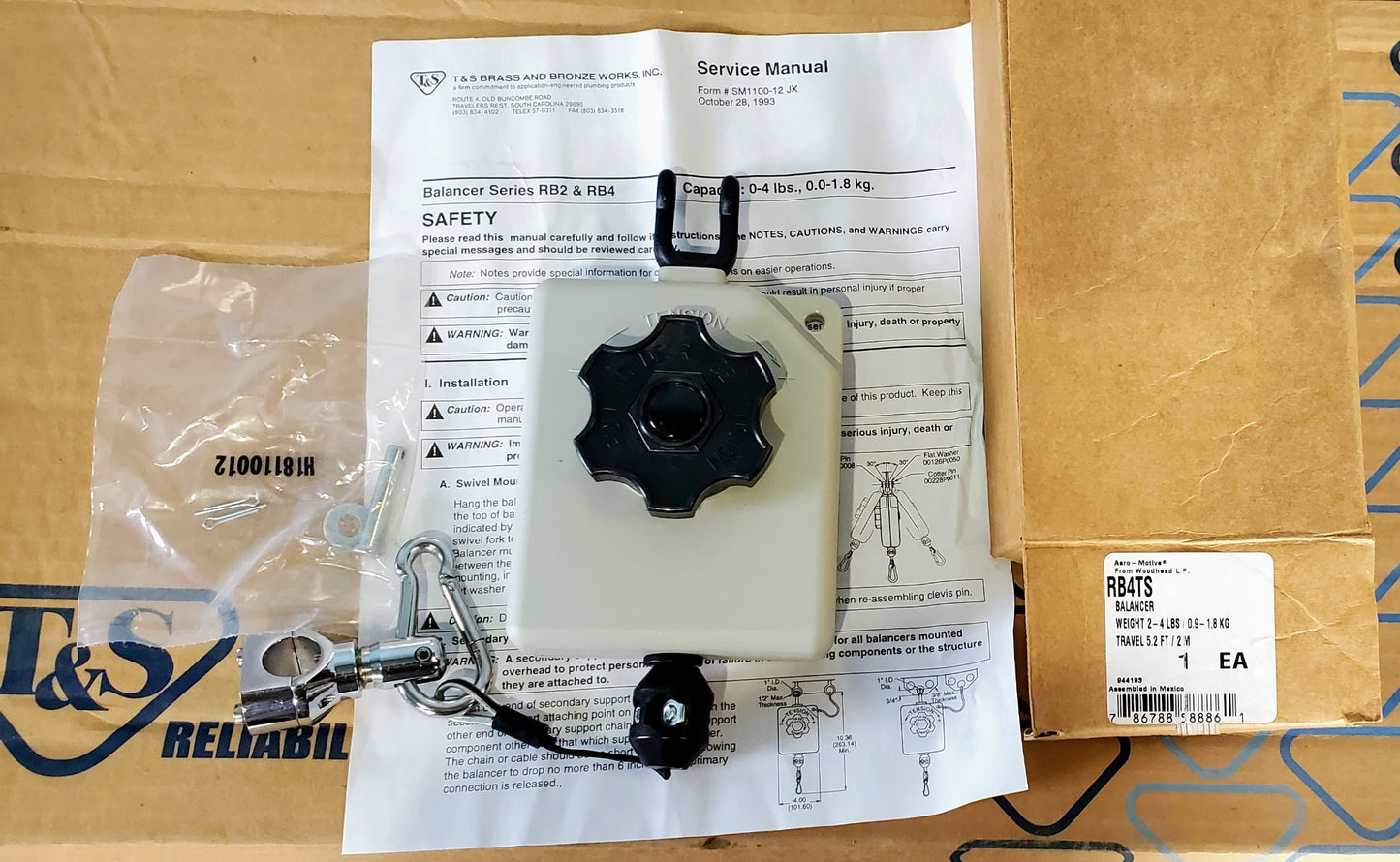 BrandNew OEM TS® B-0129-VB Pre-Rinse Balancer WallMount 8" LowFlow Valve VB Hose