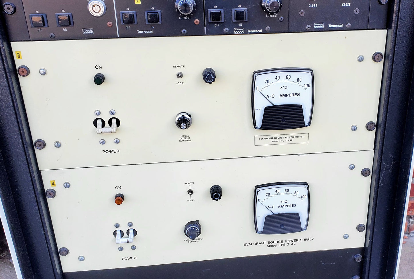 AIRCO EDWARDS TEMESCAL ELECTRON BEAM DEPOSITION COLUMN SYSTEM SWEEP VERSAVAC 5