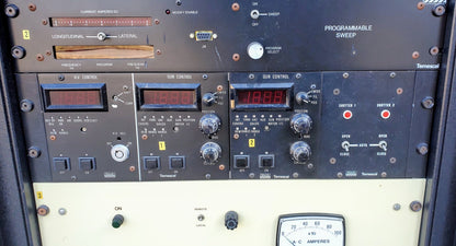 AIRCO EDWARDS TEMESCAL ELECTRON BEAM DEPOSITION COLUMN SYSTEM SWEEP VERSAVAC 5