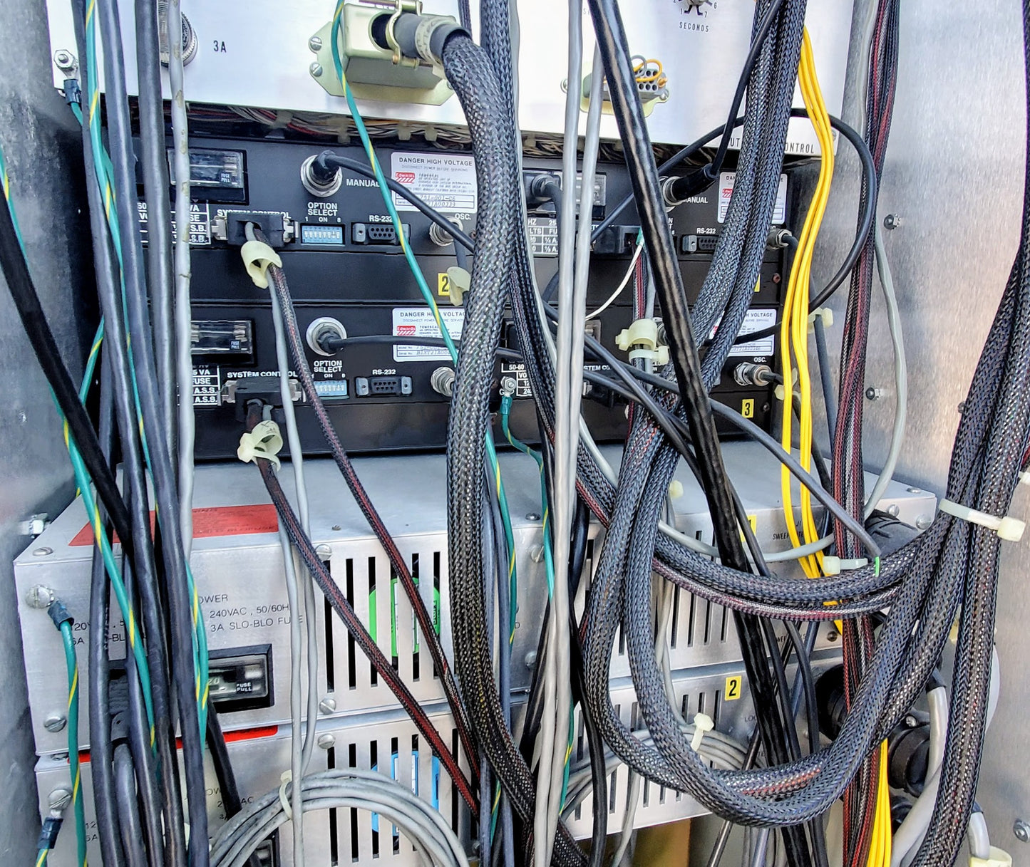 AIRCO EDWARDS TEMESCAL ELECTRON BEAM DEPOSITION COLUMN SYSTEM SWEEP VERSAVAC 5