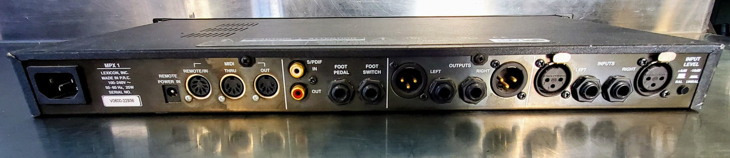 LEXICON MPX 1 MULTIPROCESSOR FX REVERB 100% WORKING 90-DAY-WARRANTY FREE SHIP