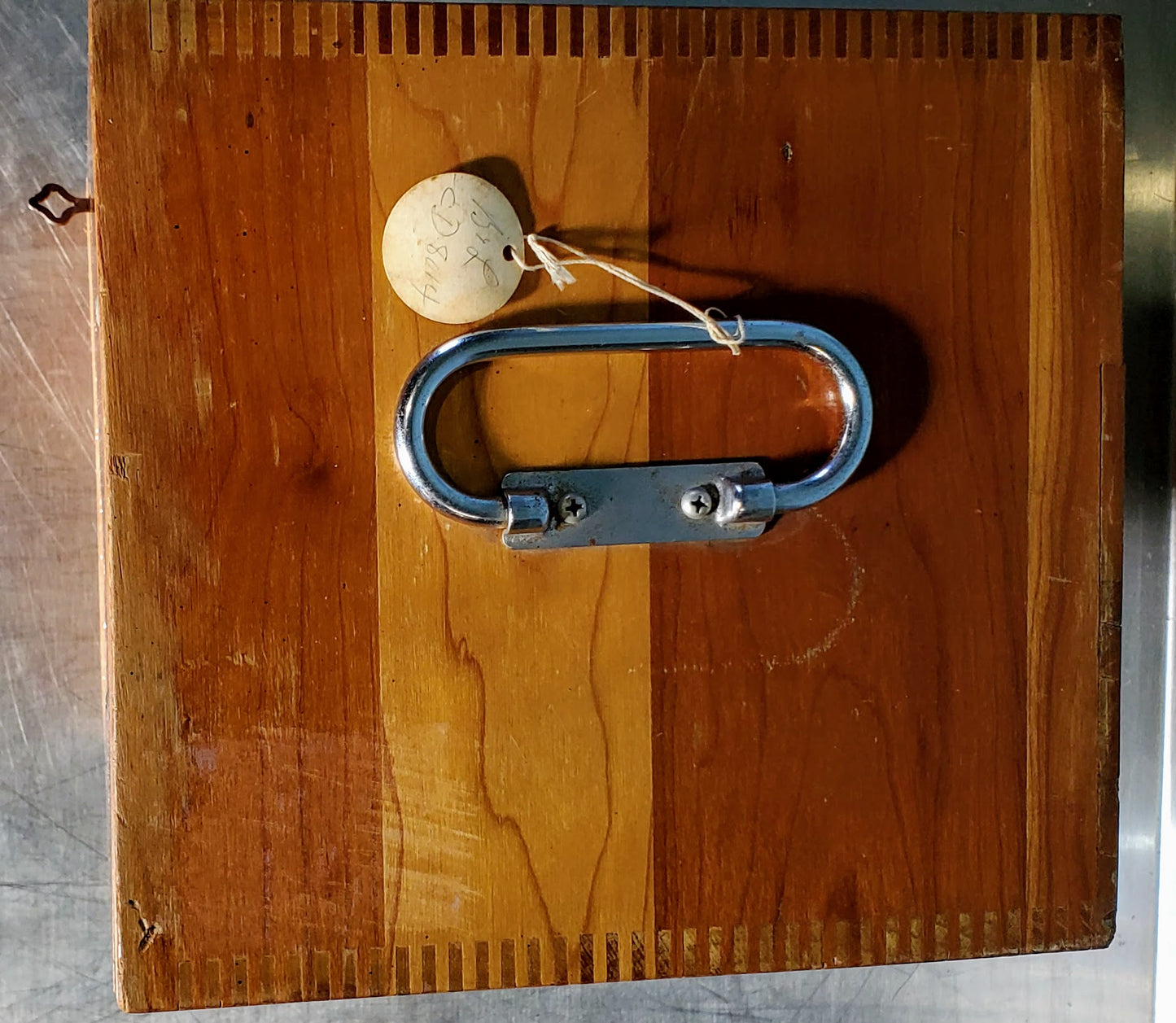 RARE BAUSCH LOMB MONOLUX OBJECTIVE MICROSCOPE BAKELITE VIEWER WOOD CASE FREESHIP