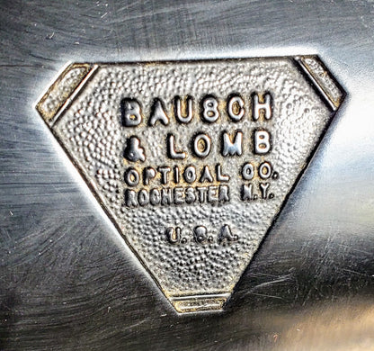 RARE BAUSCH LOMB MONOLUX OBJECTIVE MICROSCOPE BAKELITE VIEWER WOOD CASE FREESHIP